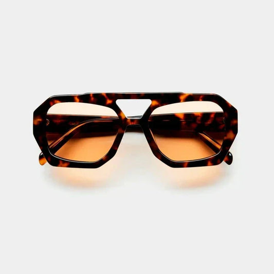 Lunettes de soleil | Design éclatant | Marron, Bleu