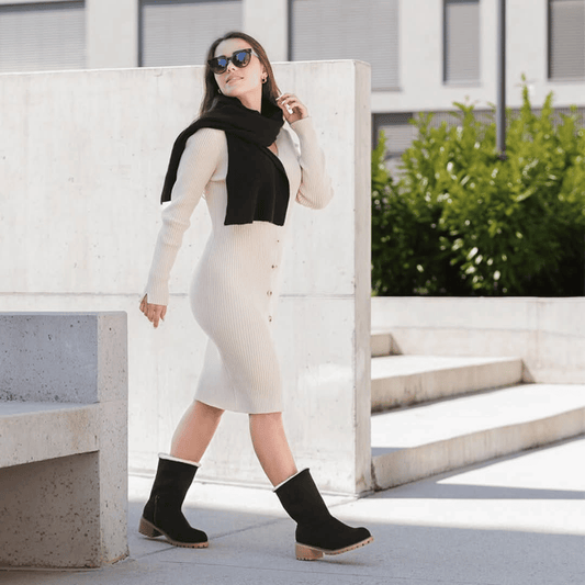 Natalia Bottes Hautes Isolées-Chaussures pour Femmes-PARIS FEMME