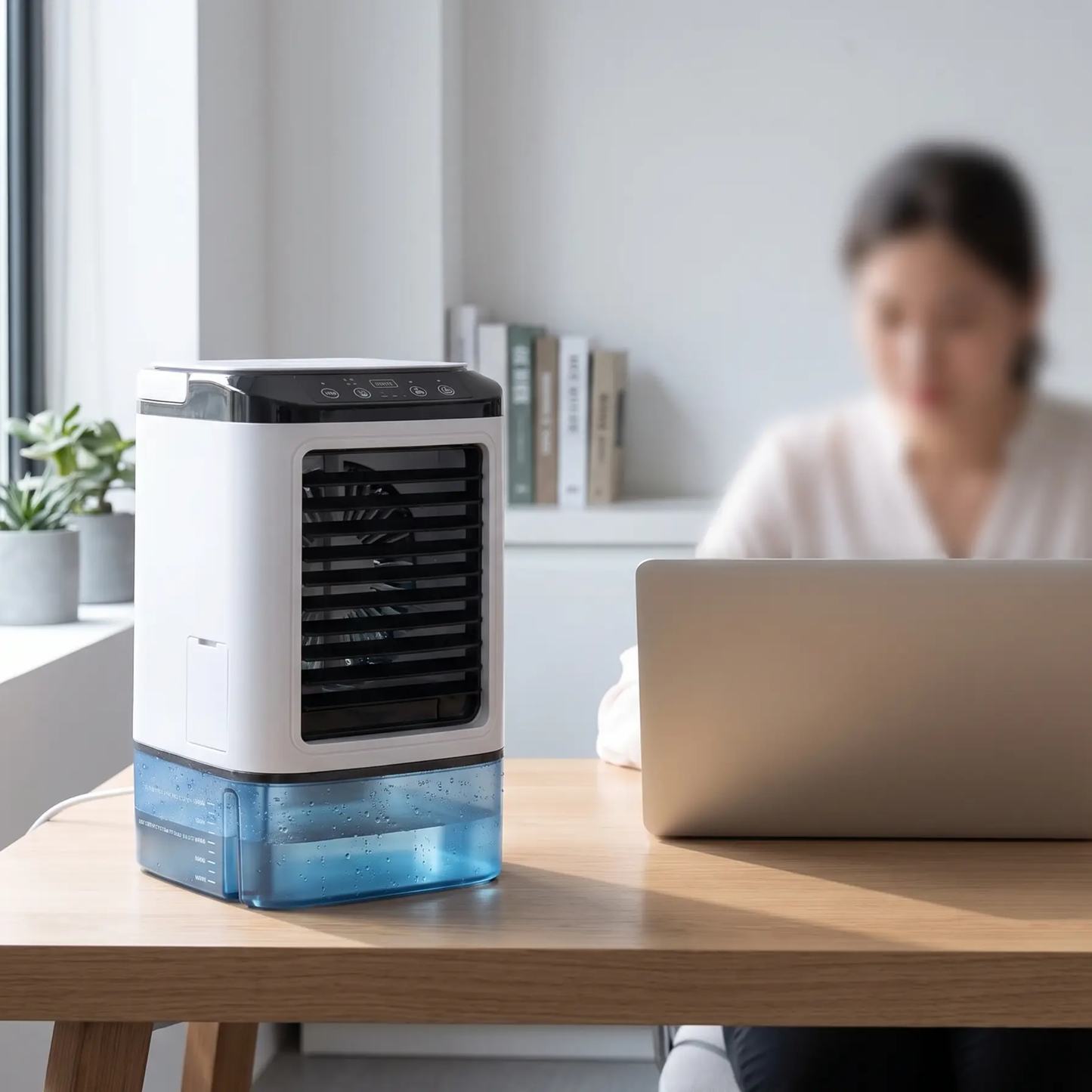 Quinn | Climatiseur portable 3 vitesses avec refroidissement ultrasonique