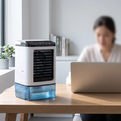 Quinn | Climatiseur portable 3 vitesses avec refroidissement ultrasonique