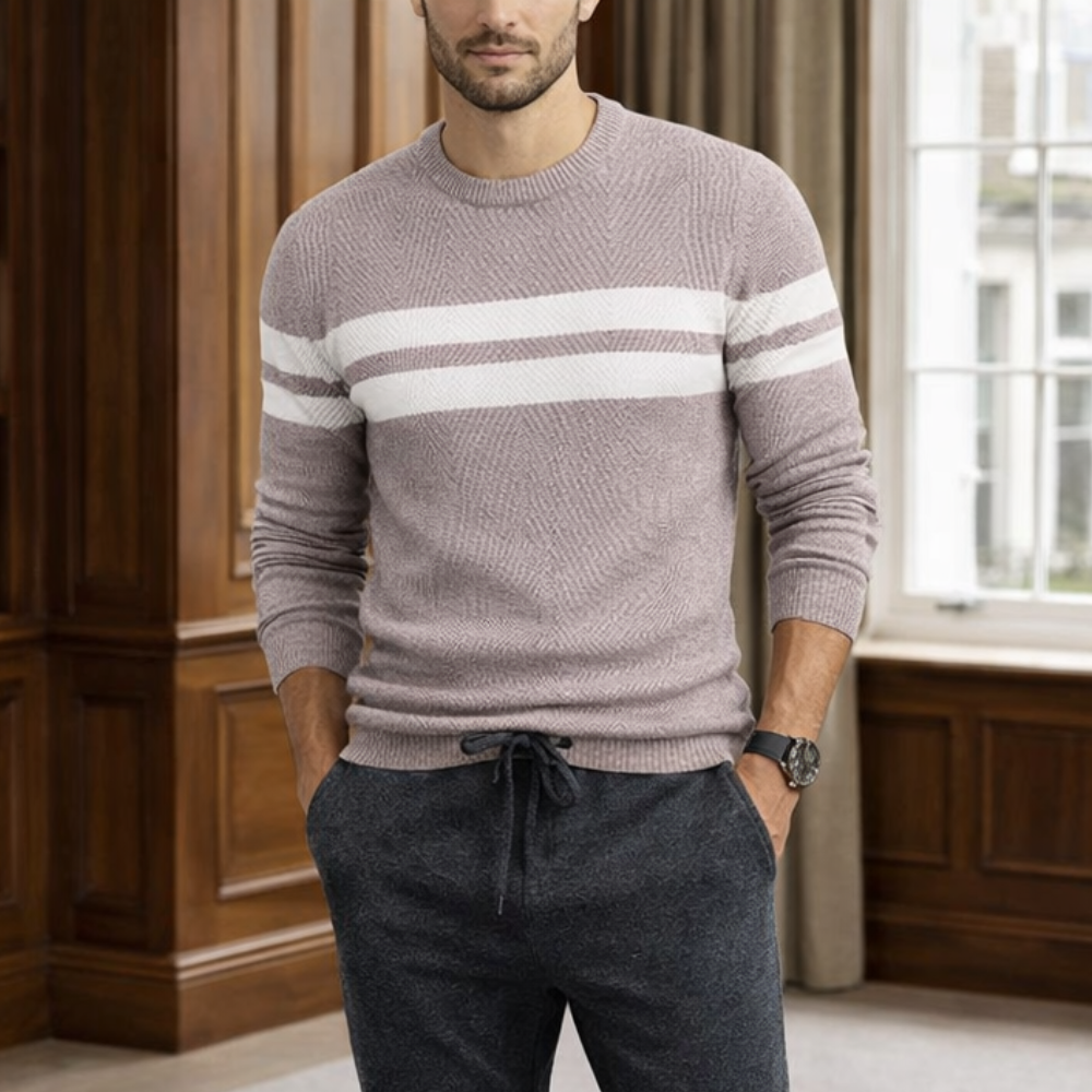 Pull en maille élégant pour homme | Style décontracté | Doux, confortable, polyvalent