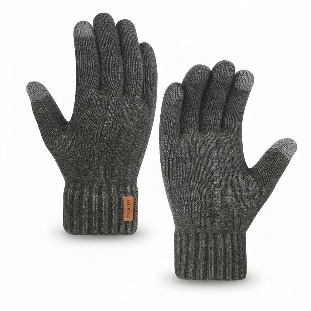 Gants hiver maille tactile unisexe homme femme compatibles smartphone