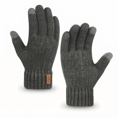 Gants hiver maille tactile unisexe homme femme compatibles smartphone