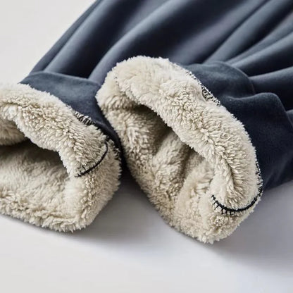 Ensemble survêtement homme polaire 2 pièces hiver avec capuche et pantalon