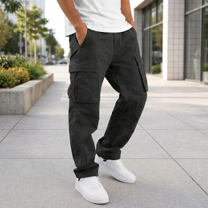 Pantalon Cargo Confortable pour Hommes | Port Quotidien | Coupe Décontractée,...
