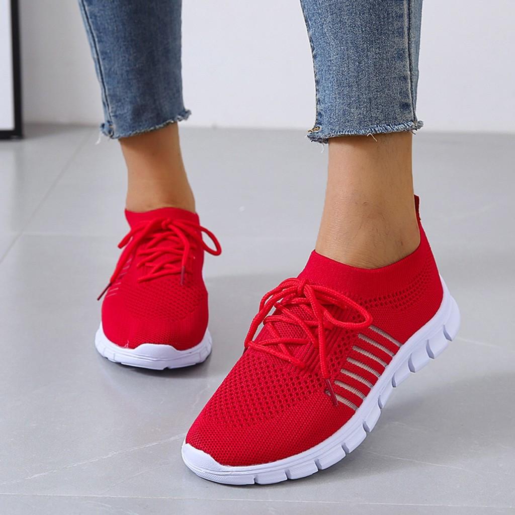 Femmes Baskets Orthopédiques Flyknit Respirantes