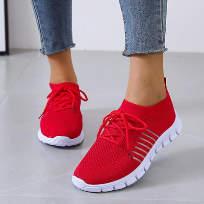 Femmes Baskets Orthopédiques Flyknit Respirantes