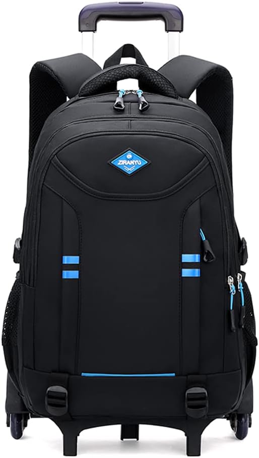 Sac à dos scolaire à roulettes pour garçons – Sac à dos trolley convertible