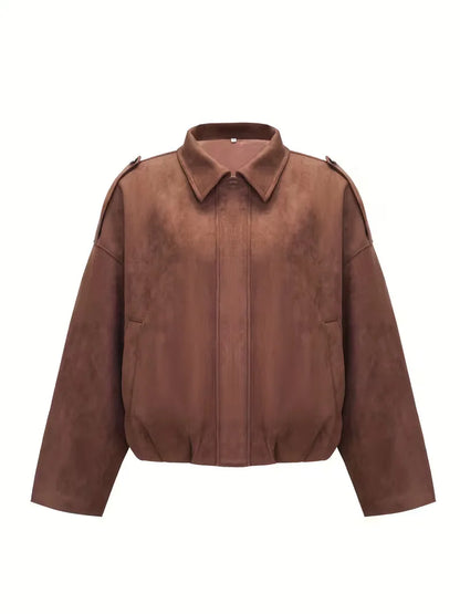 Veste en cuir souple femme | Oversized, Style motard