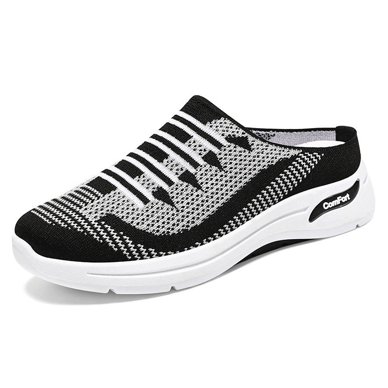Baskets slip-on tricot respirantes légères profil bas