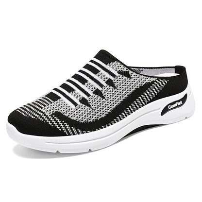 Baskets slip-on tricot respirantes légères profil bas