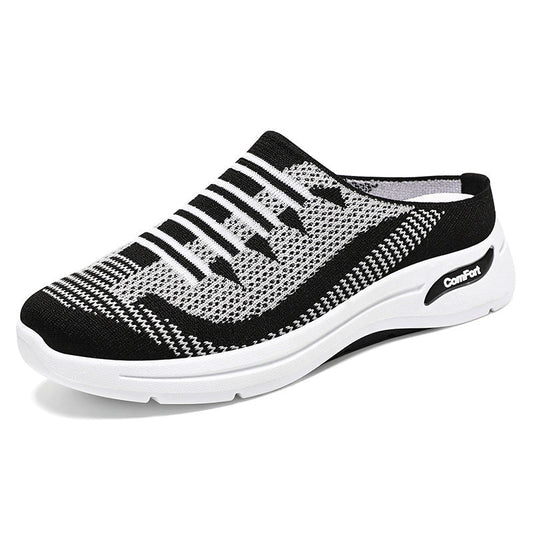 Baskets slip-on tricot respirantes légères profil bas