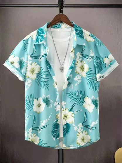 Chemise hawaïenne homme | Manches courtes, Imprimé tropical