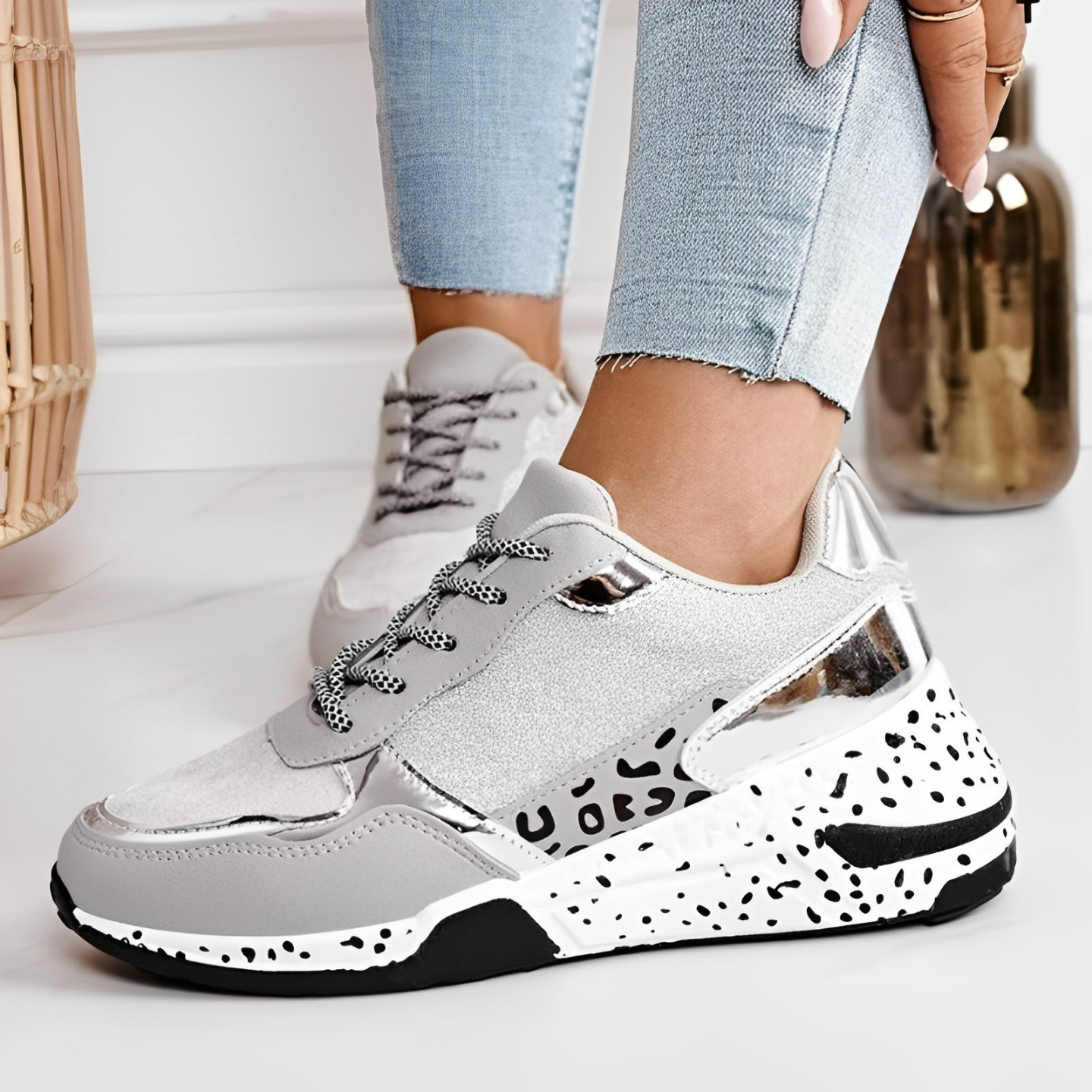 Baskets Orthopédiques Femmes - Confort - Élégance-Chaussures-PARIS FEMME