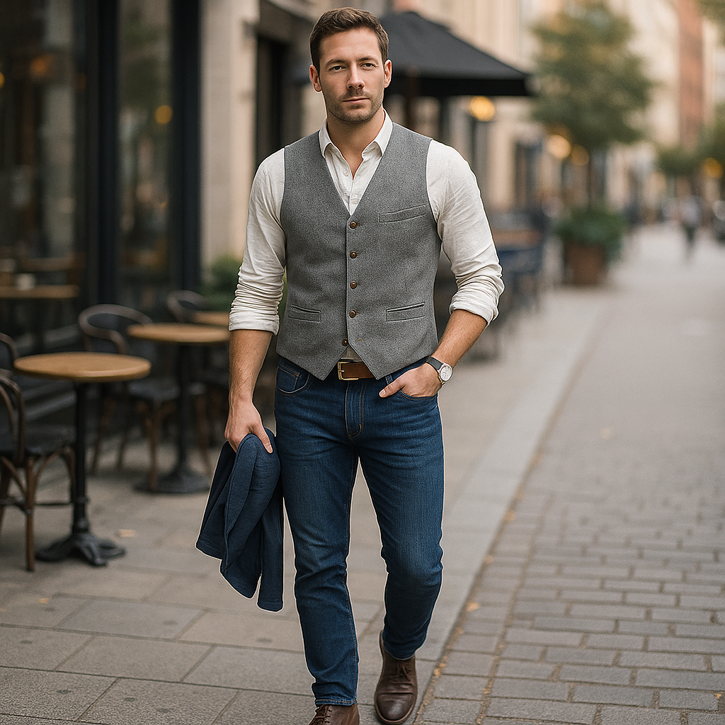 Gilet masculin Parisfemme EVERICH - Élégant - Tendance