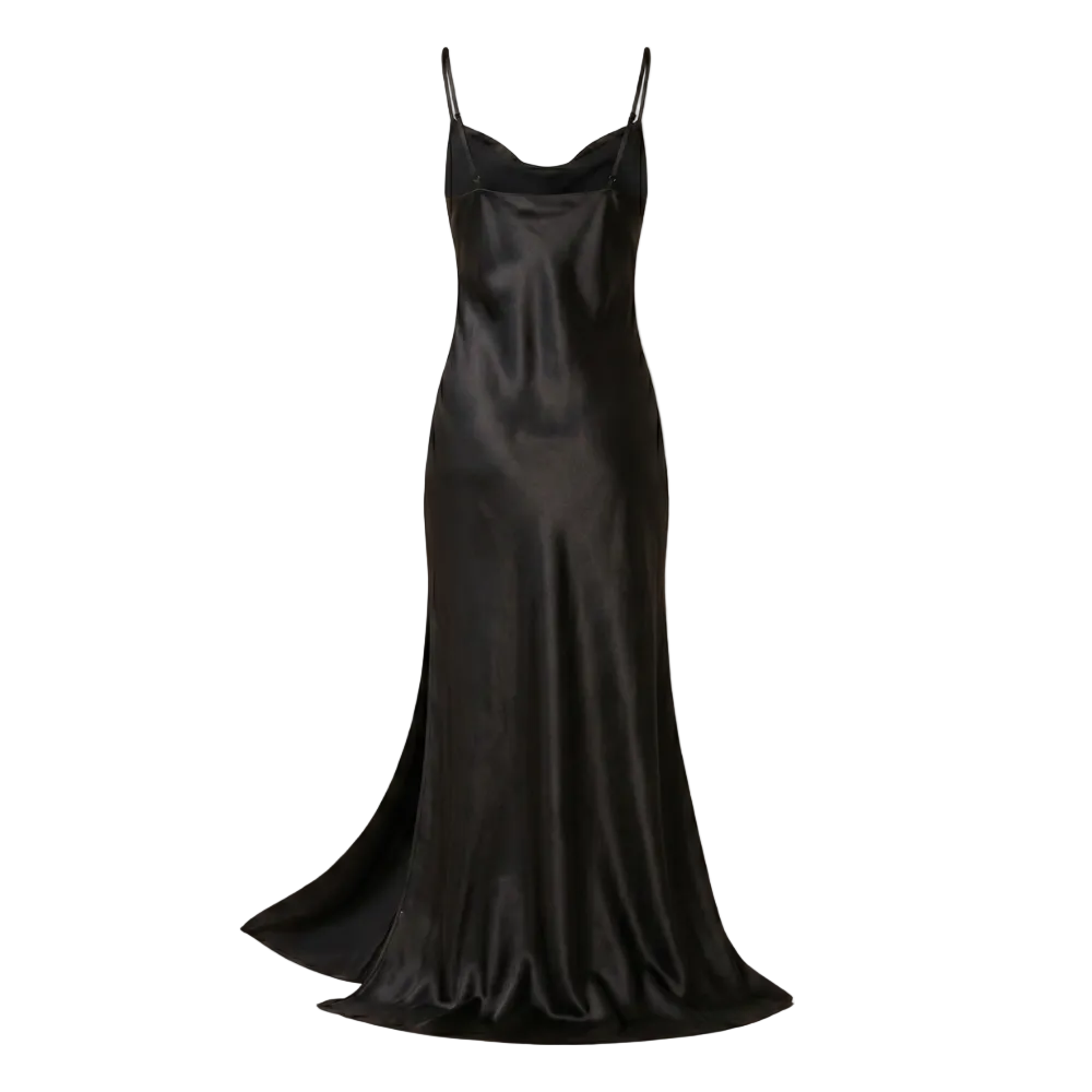Silk Dress | Elegant Long Dress for Women | Side Slit