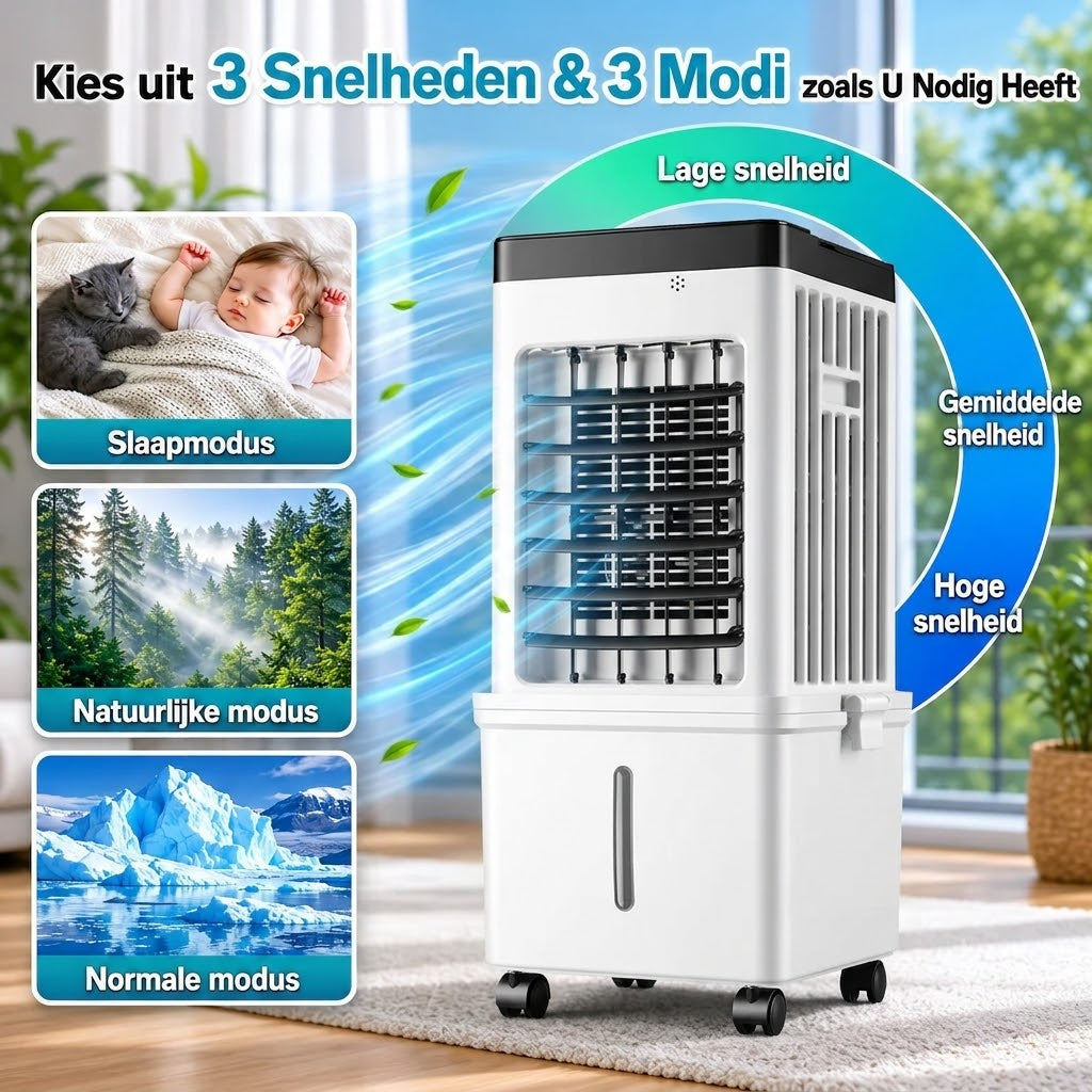 Leah | Climatiseur Mobile sans Cadre | Refroidissement Direct Partout