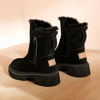 Bottines hiver doublure polaire semelle antidérapante silhouette cheville