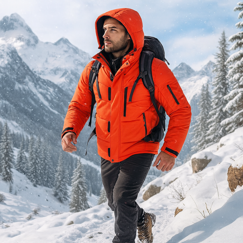 Veste de ski thermique pour homme, hivernale et coupe-vent