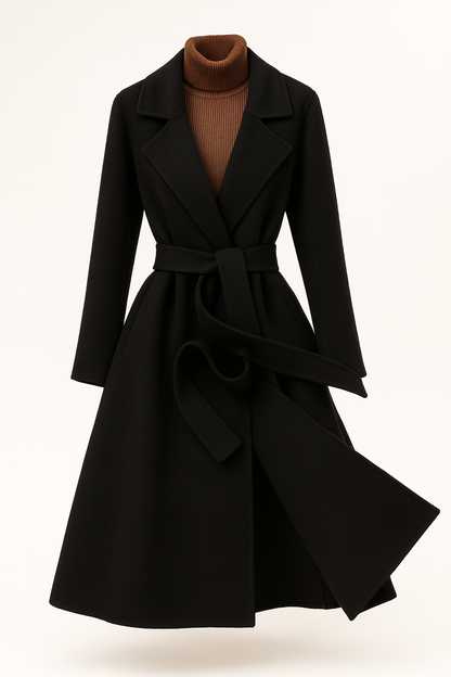 Veste de Transition Femme | Laine, Ceinture | Style Classique