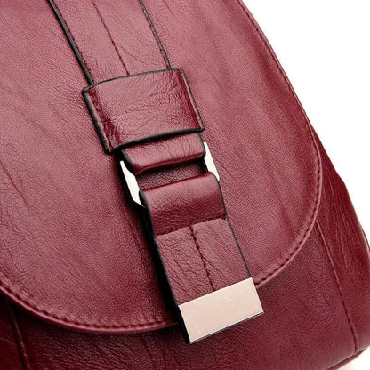 Sac à dos femme | Synthétique imperméable, spacieux | 7 couleurs