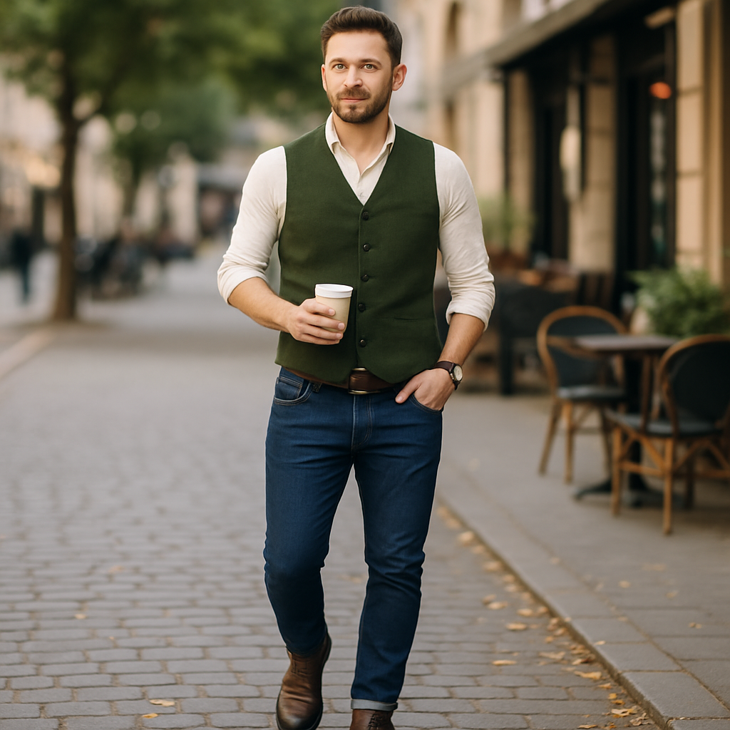 Gilet masculin Parisfemme EVERICH - Élégant - Tendance