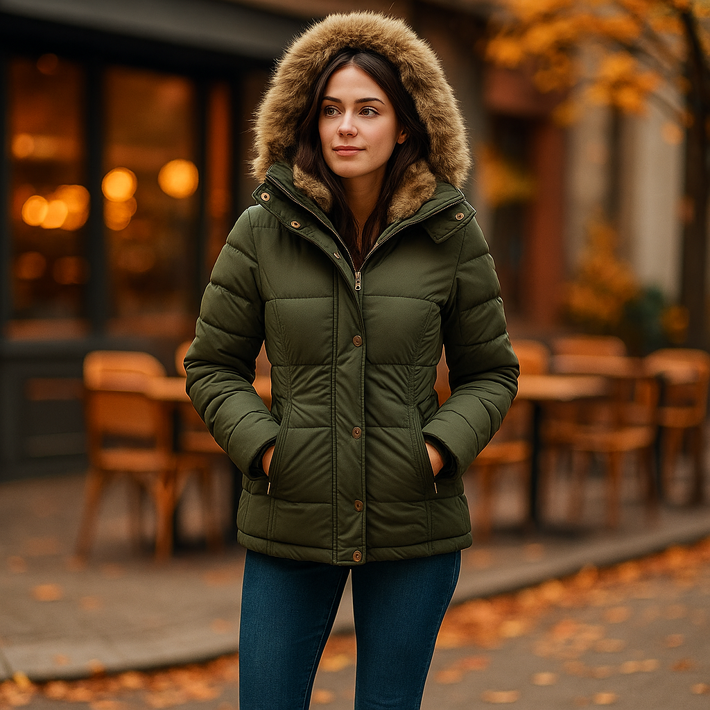 Parisfemme - Veste d'hiver féminine THE MIRANDA - Chaude Élégante