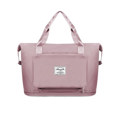 Sac de voyage | Pliable, extensible | Compartiment à chaussures, attachable aux bagages