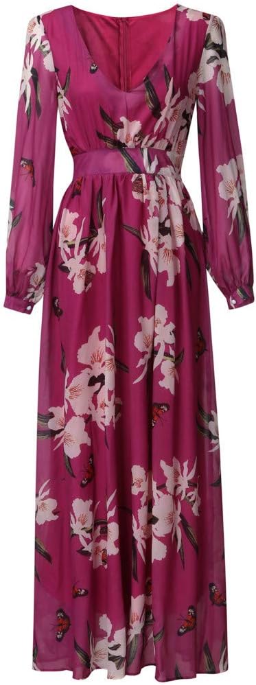 Robe de soirée maxi - élégante - fleurie - aérienne