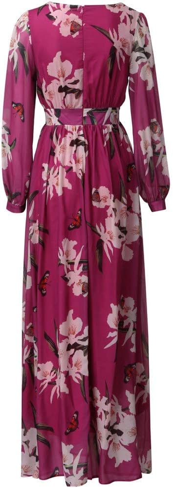 Robe de soirée maxi - élégante - fleurie - aérienne