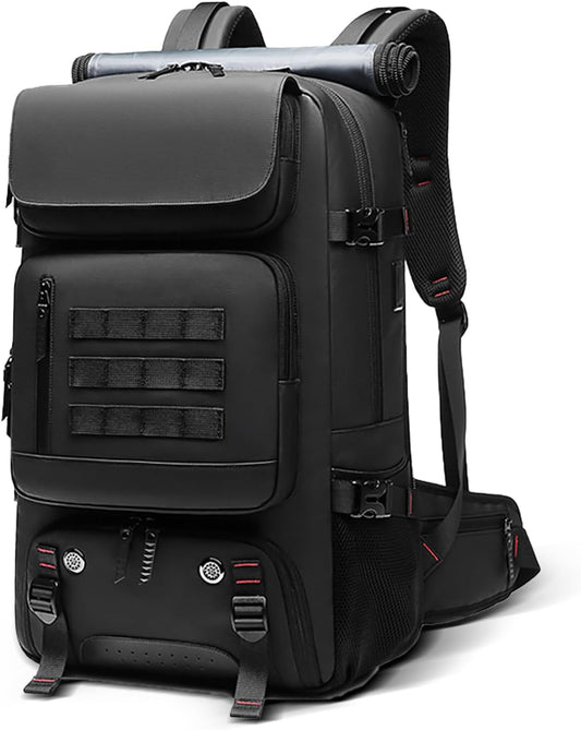 Sac à dos de voyage 50L | Extensible, imperméable | Compartiment à chaussures, port USB