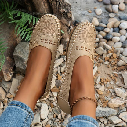 Mocassins Femme | Ajourés Confort, Enfiler Facilement