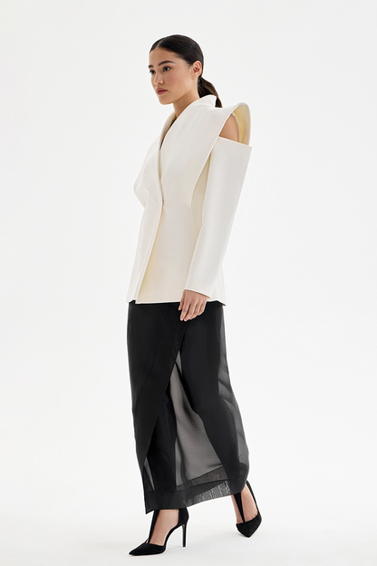 Blazer femme | Épaules structurées, coupe ajustée