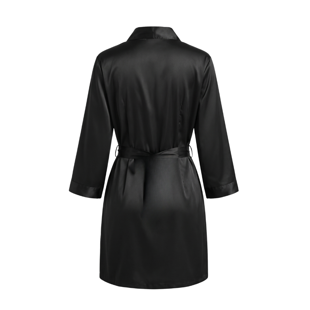 Robe de Soie | Noémie | Tissu Doux, Fermeture Lacée