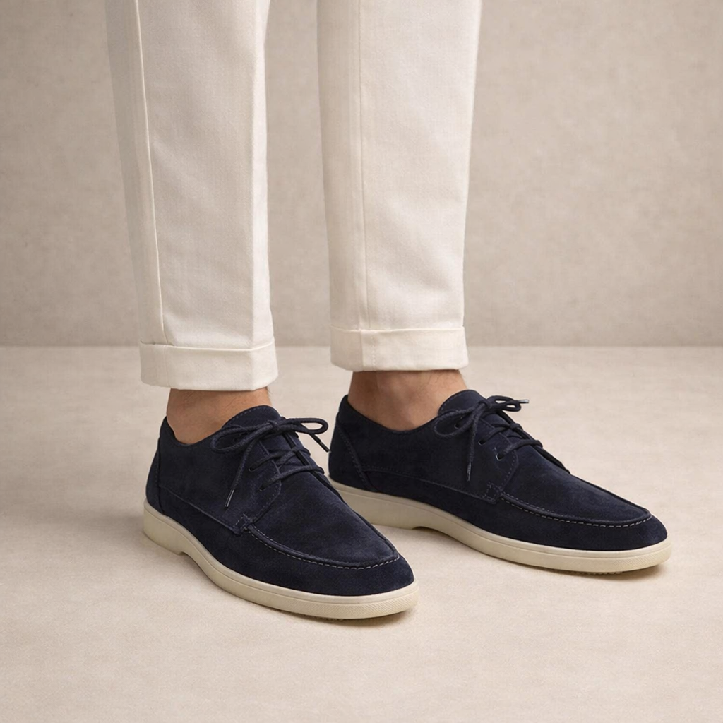 Mocassins Hommes Cuir Lacets Fit Regular
