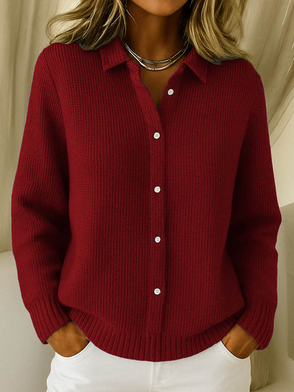 Cardigan pour femme | Doux, à boutons | Col, manches longues