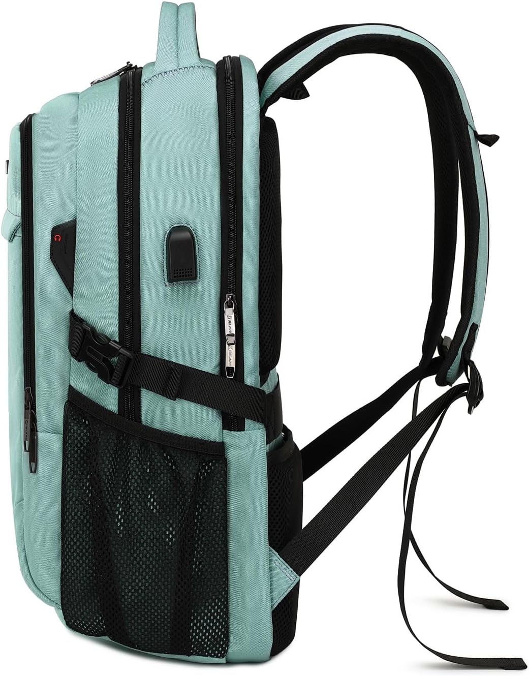 Sac à dos ordinateur imperméable USB avec port de recharge et compartiment 43 cm