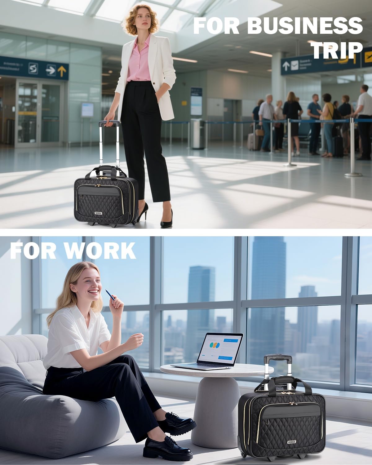 Sac à dos ordinateur portable | 15,6 pouces, imperméable, approuvé avion