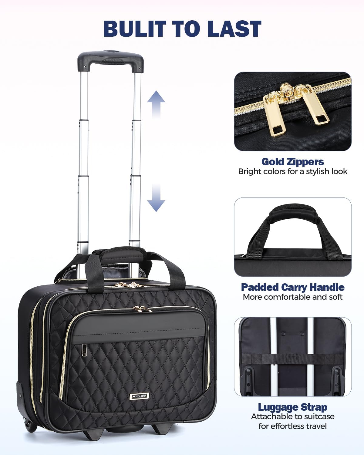 Sac à dos ordinateur portable | 15,6 pouces, imperméable, approuvé avion