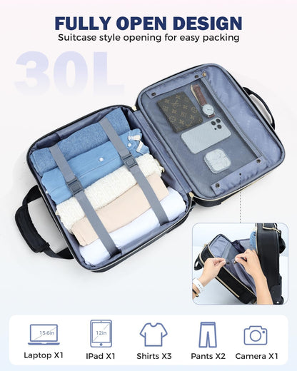 Sac à dos ordinateur portable | 15,6 pouces, imperméable, approuvé avion