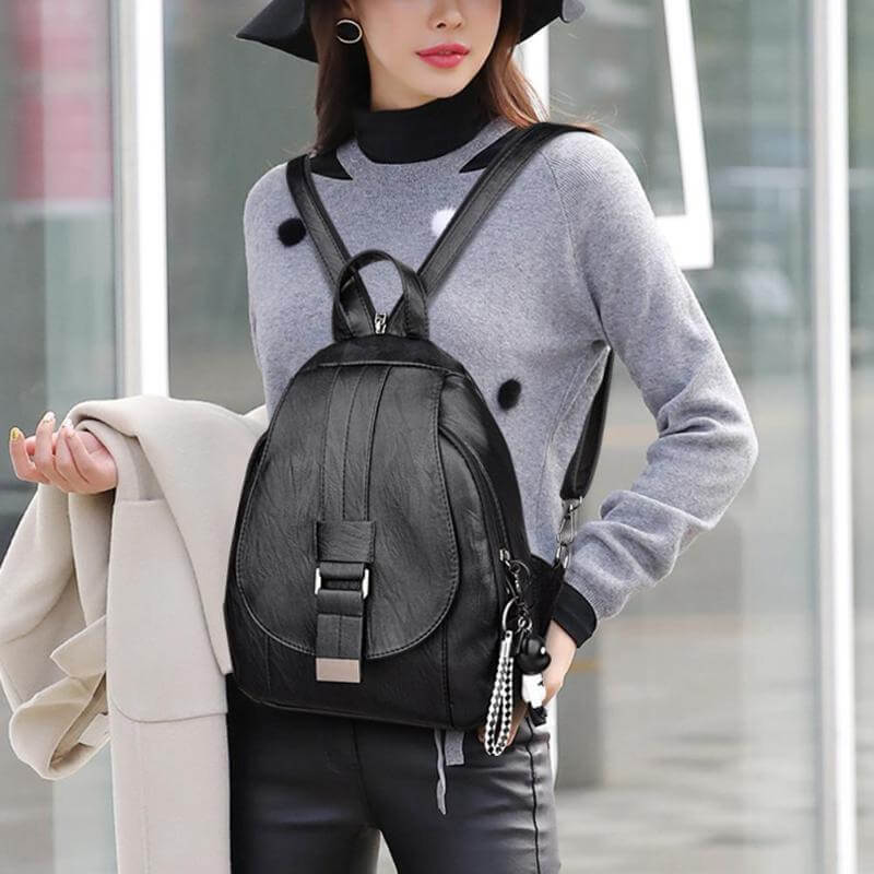 Sac à dos femme | Synthétique imperméable, spacieux | 7 couleurs