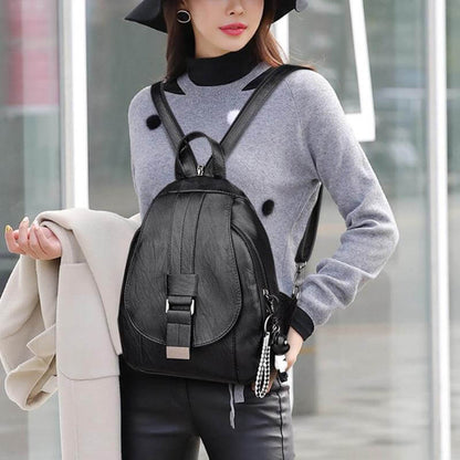 Sac à dos femme | Synthétique imperméable, spacieux | 7 couleurs