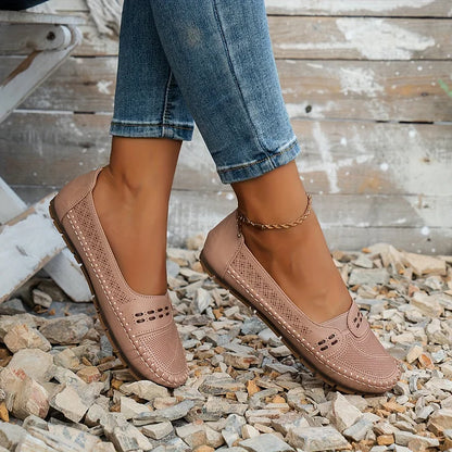 Mocassins Femme | Ajourés Confort, Enfiler Facilement