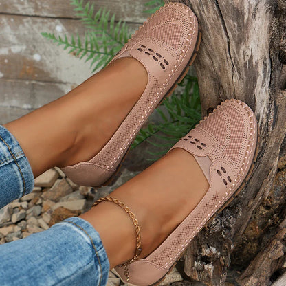 Mocassins Femme | Ajourés Confort, Enfiler Facilement