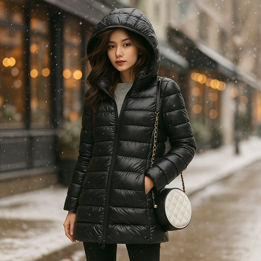 Parisfemme - Doudoune ultralégère femme - Veste à capuche