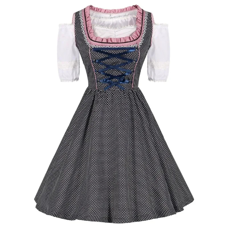Robe Dirndl Femme - Coton - Tracht Oktoberfest - Style Festif
