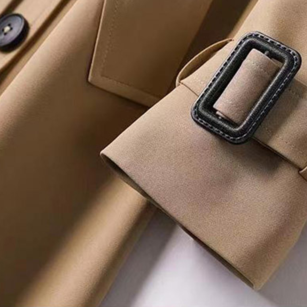 Pavia – Long trench-coat élégant pour femme, coupe intemporelle