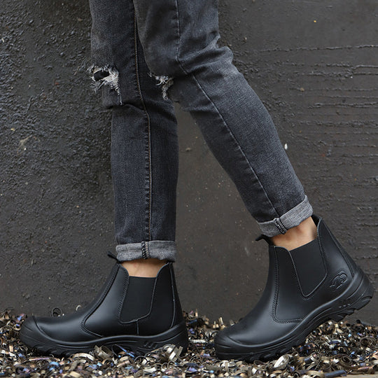 Bottes de Caoutchouc | Orthopédiques de Travail | Noir