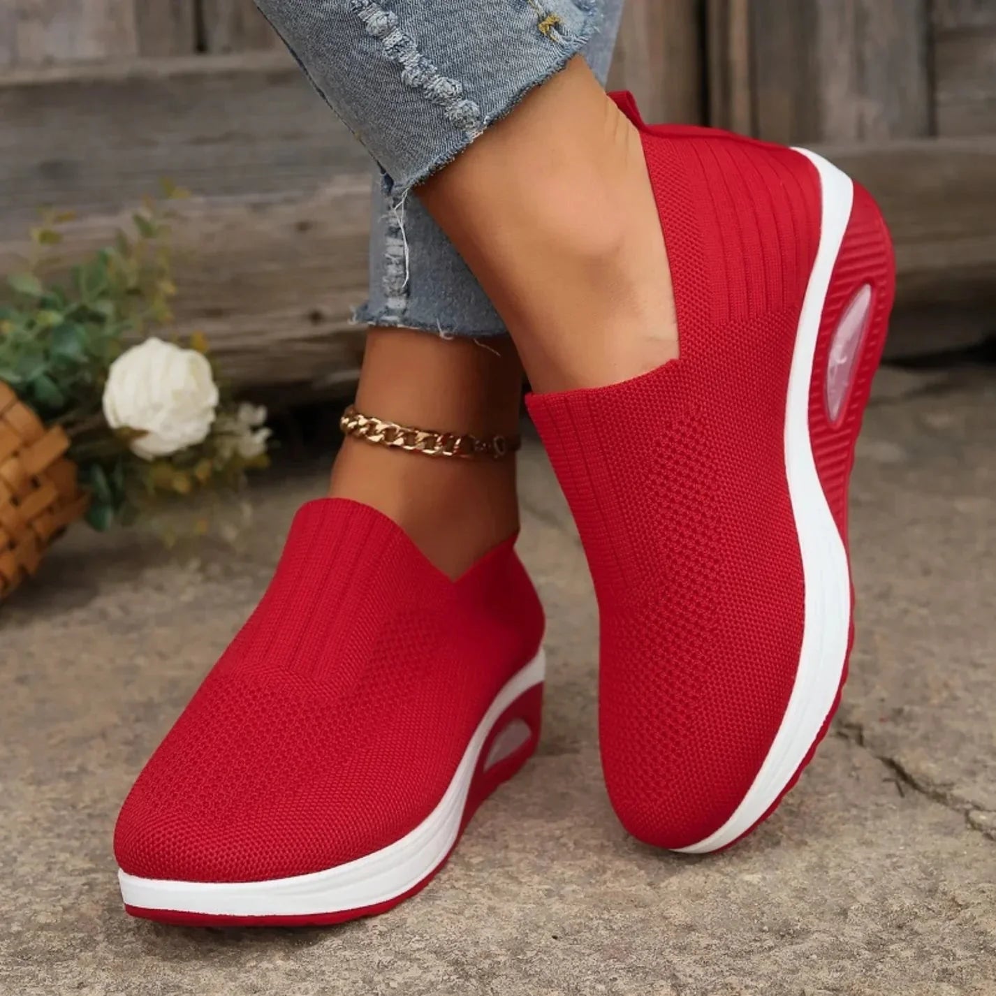Chaussures Compensées Orthopédiques | Respirantes, Enfiler Facile
