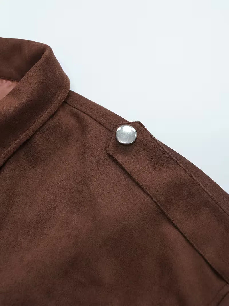 Veste en cuir souple femme | Oversized, Style motard
